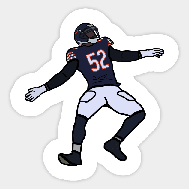 Khalil Mack Sack Celebration Chicago Bears NFL Sticker by xavierjfong